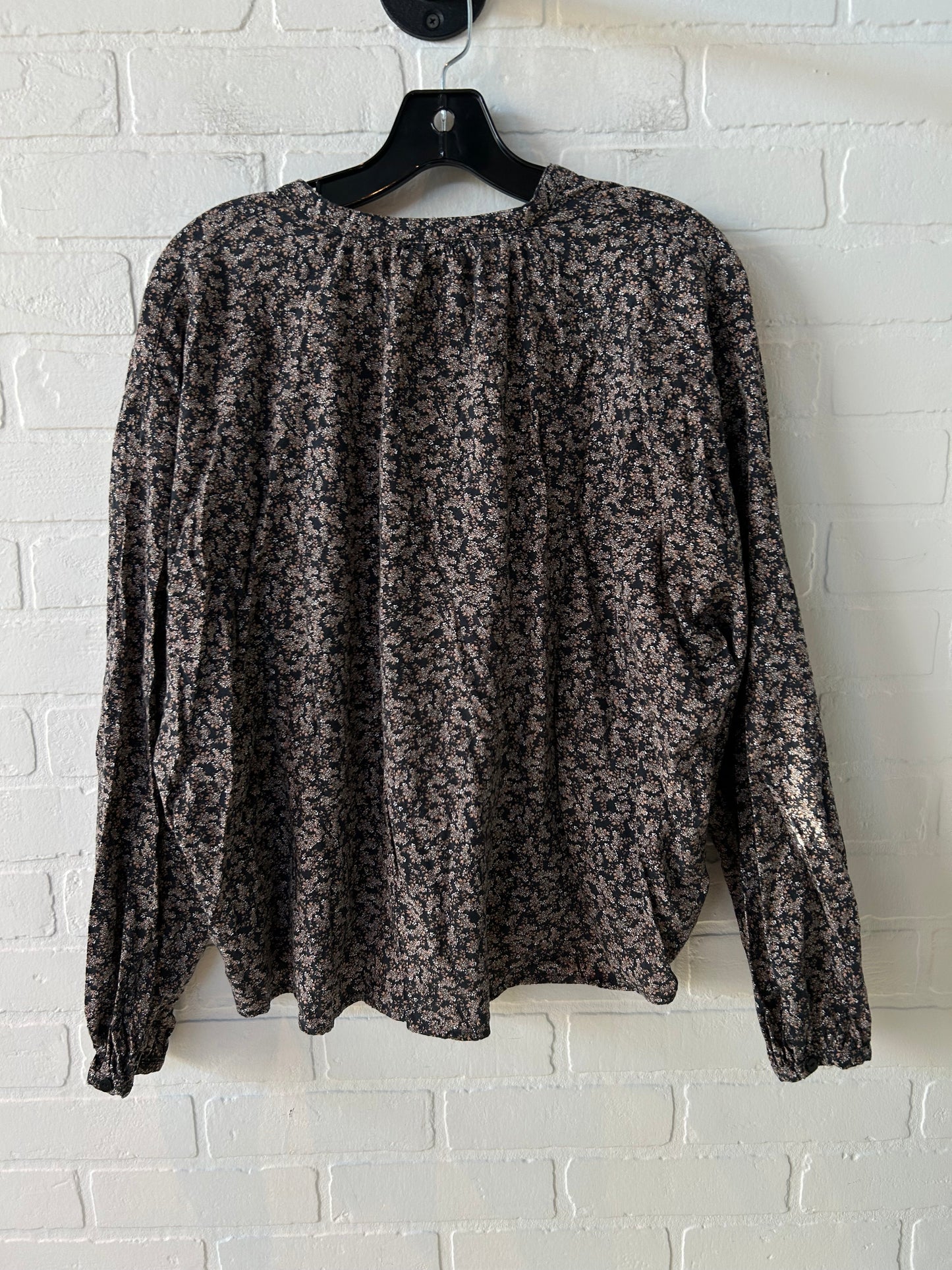 Top Long Sleeve By Universal Thread In Black & Brown, Size: M