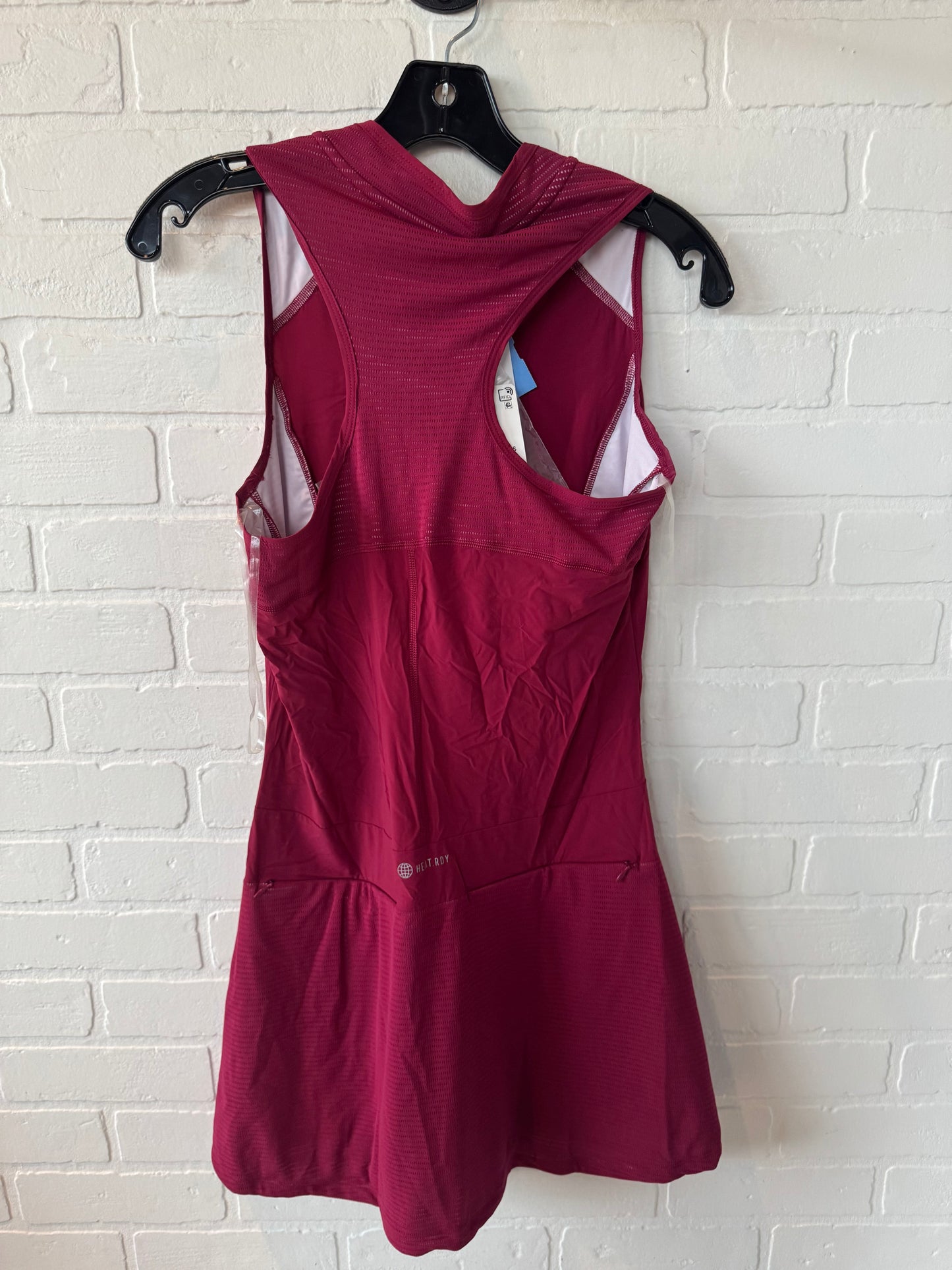 Athletic Dress By Adidas In Red, Size: S