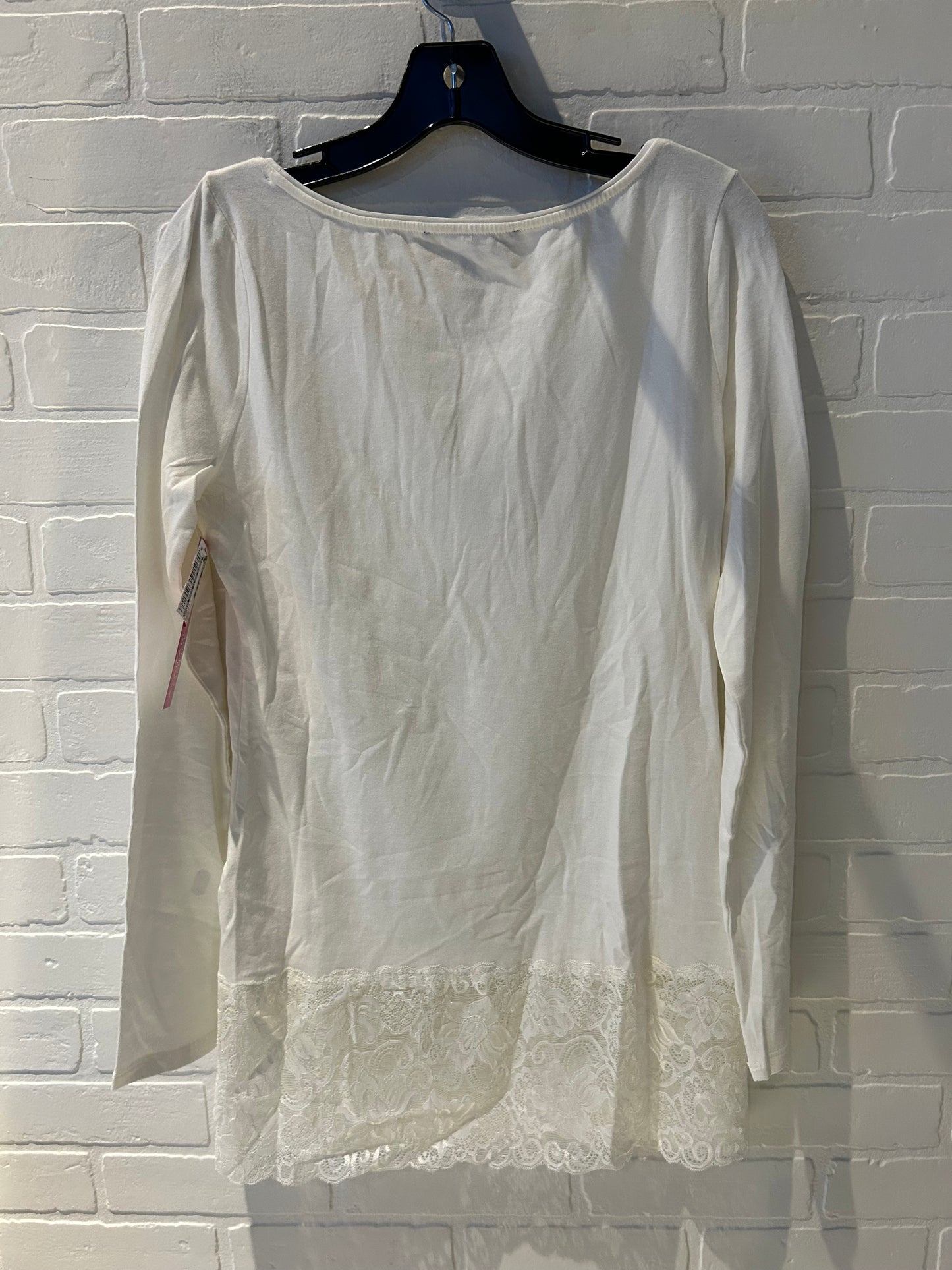 Top Long Sleeve By White House Black Market In White, Size: M