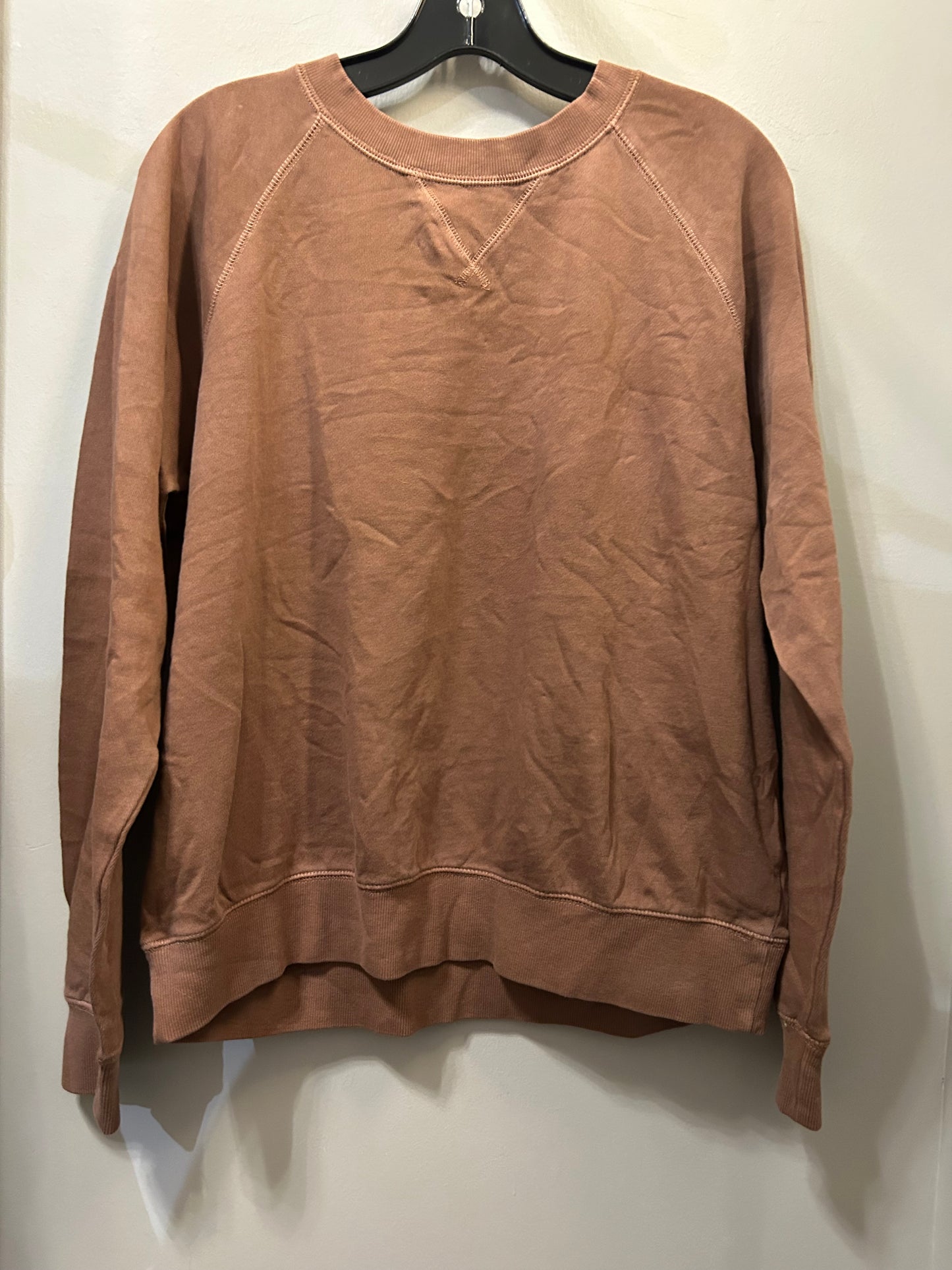 Sweatshirt Crewneck By Old Navy In Brown, Size: M