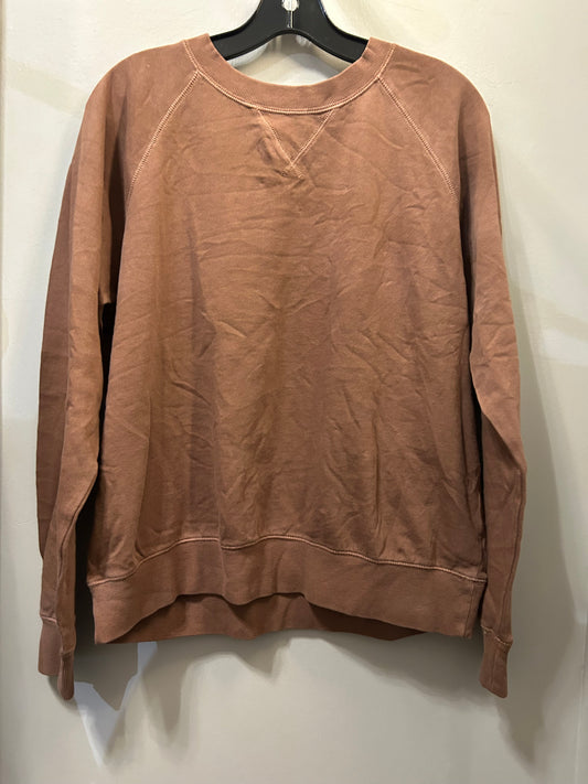 Sweatshirt Crewneck By Old Navy In Brown, Size: M