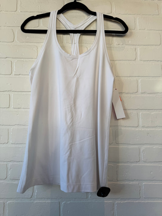 Athletic Tank Top By Lululemon In White, Size: L