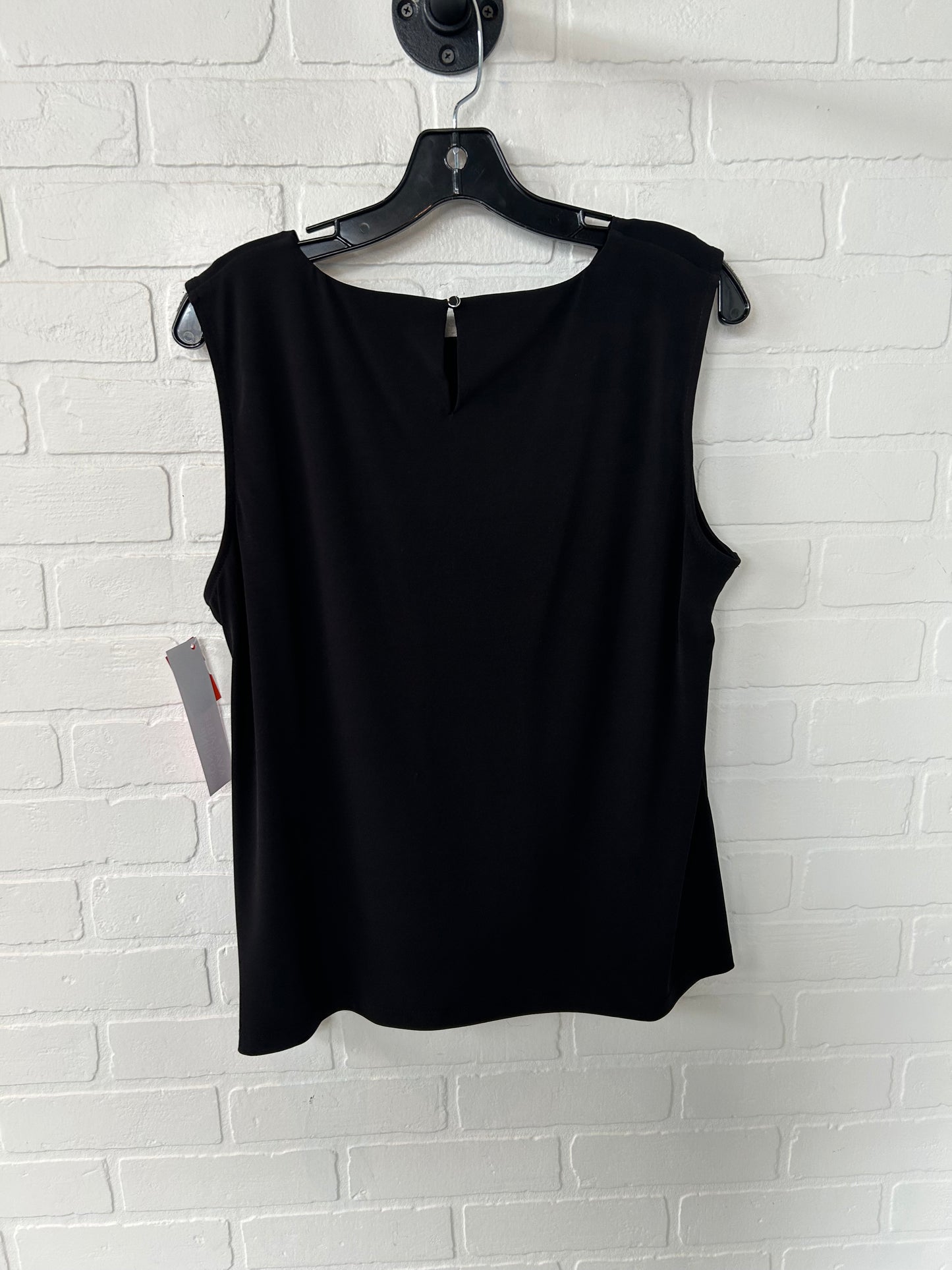 Top Sleeveless By Calvin Klein In Black, Size: Xl