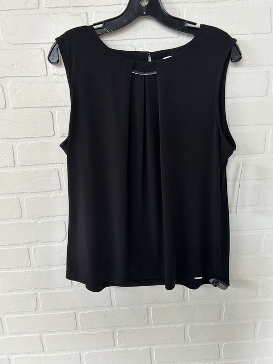 Top Sleeveless By Calvin Klein In Black, Size: Xl