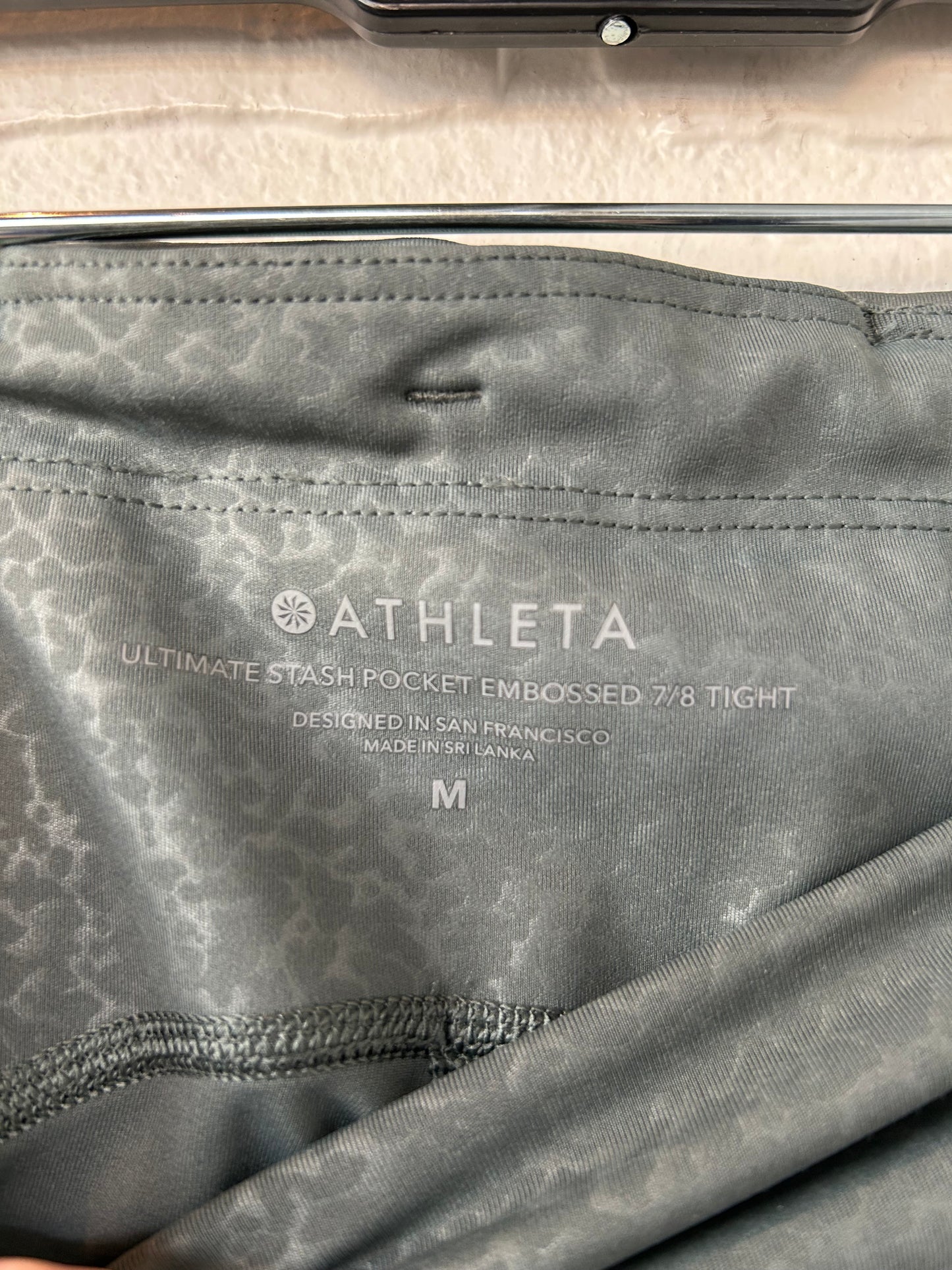 Athletic Leggings By Athleta In Green, Size: 8