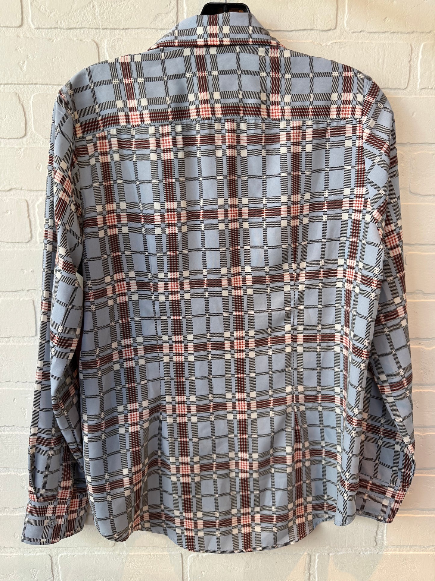 Top Long Sleeve By Cma In Blue & Brown, Size: M