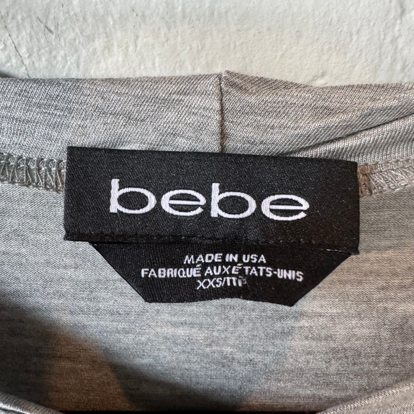 Top Sleeveless Basic By Bebe In Grey, Size: Xxs