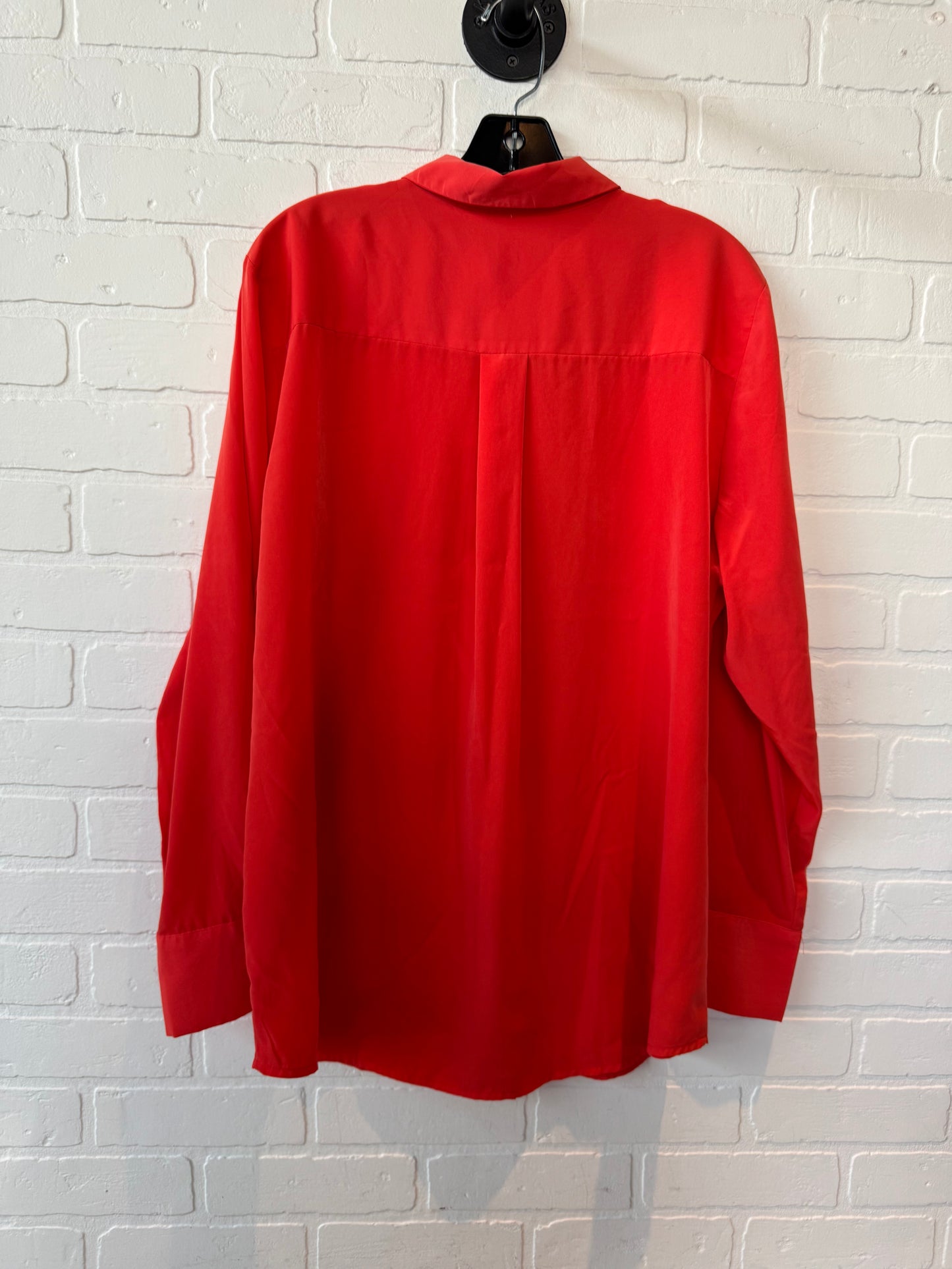 Top Long Sleeve By Nine West In Orange, Size: Xl