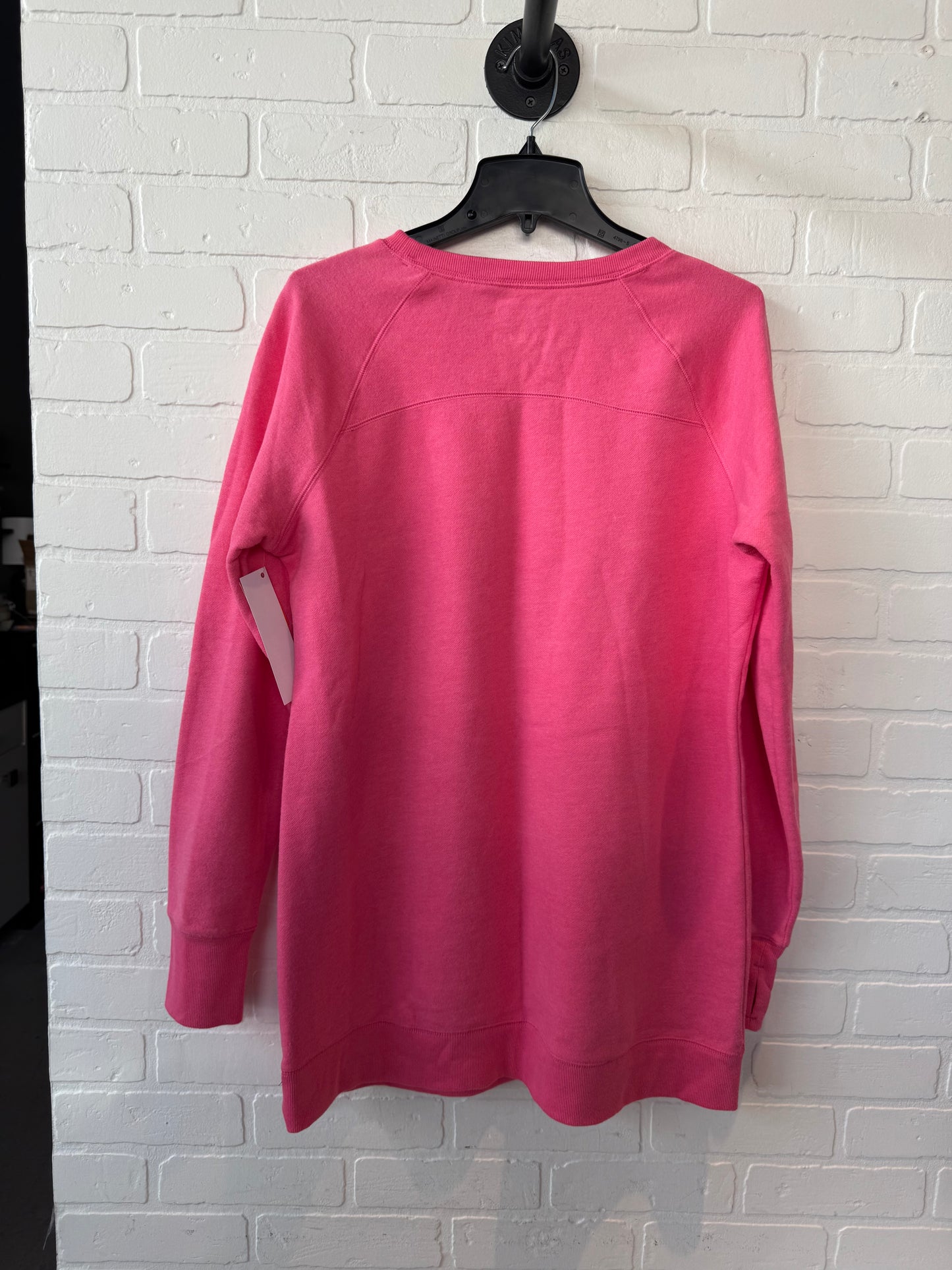 Athletic Sweatshirt Crewneck By Tek Gear In Pink, Size: L