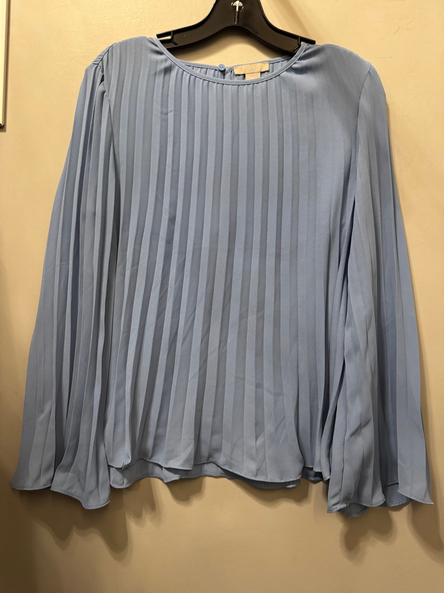 Top Long Sleeve By H&m In Blue, Size: Xs