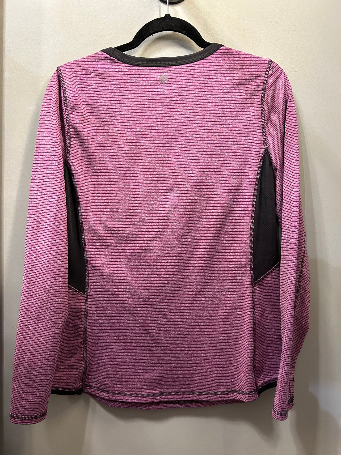 Athletic Top Long Sleeve Crewneck By Tek Gear In Purple, Size: L