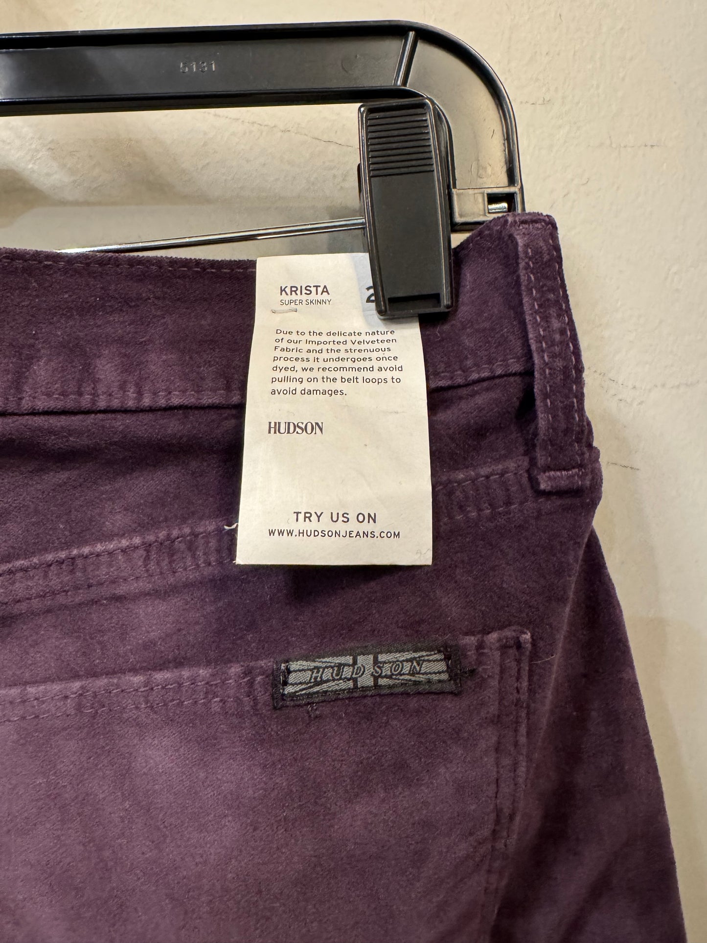 Pants Corduroy By Hudson In Purple, Size: 2