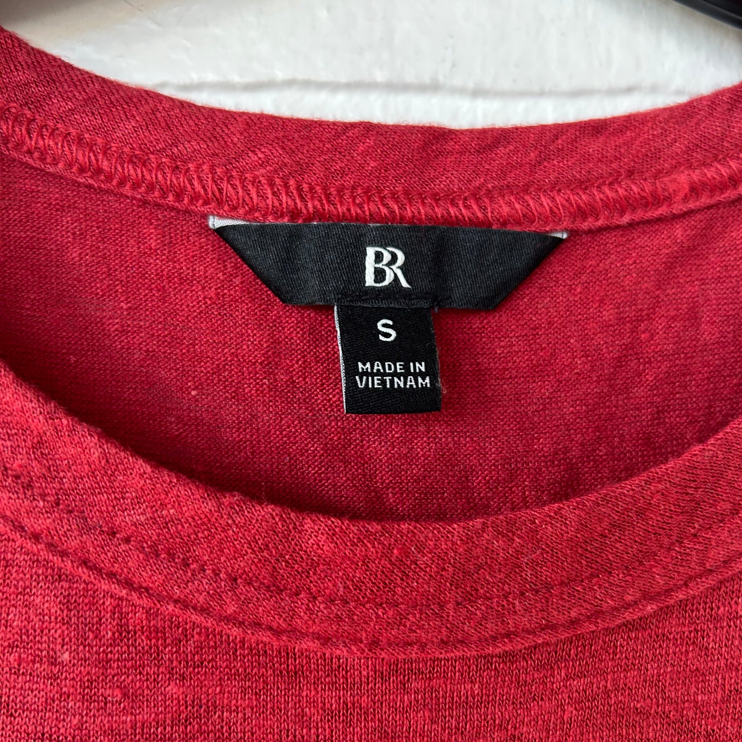 Top Sleeveless Basic By Banana Republic In Red, Size: S