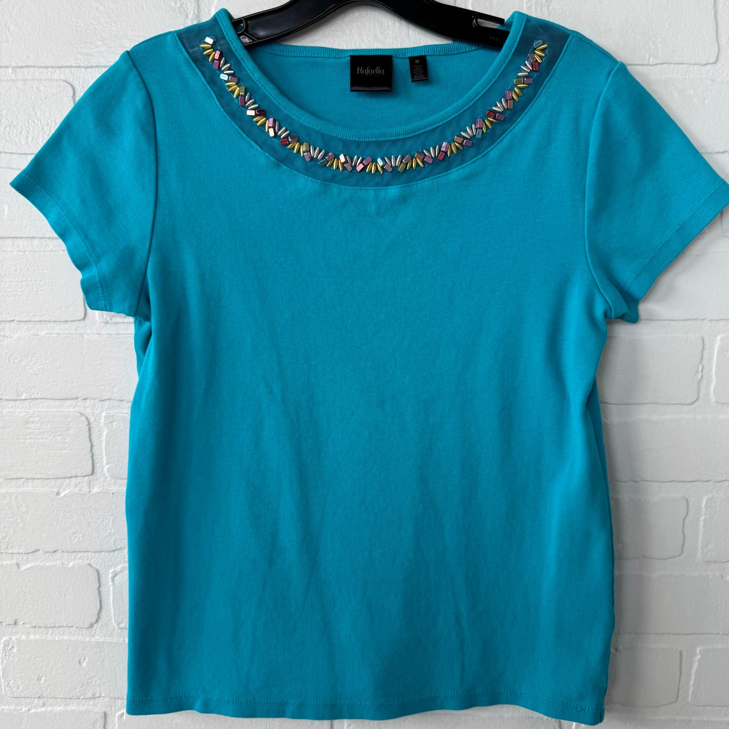 Top Short Sleeve By Rafaella In Blue, Size: M