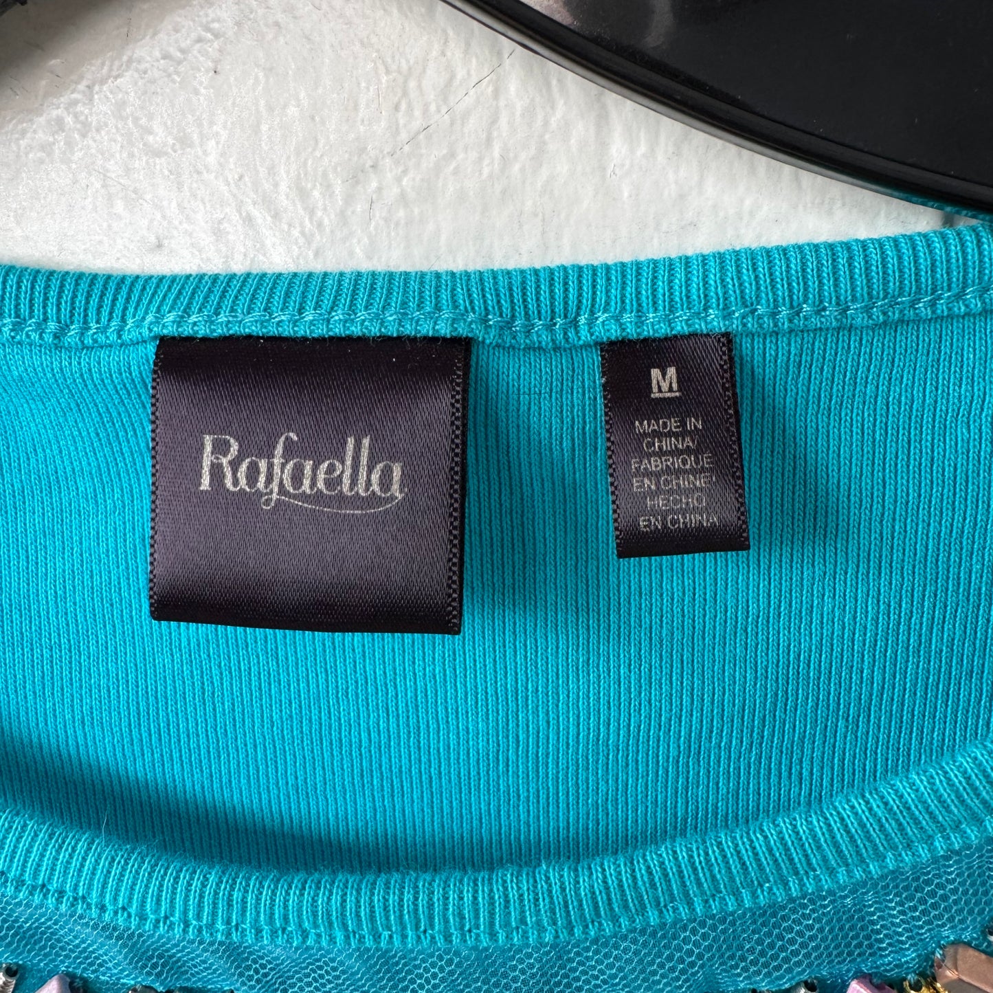 Top Short Sleeve By Rafaella In Blue, Size: M