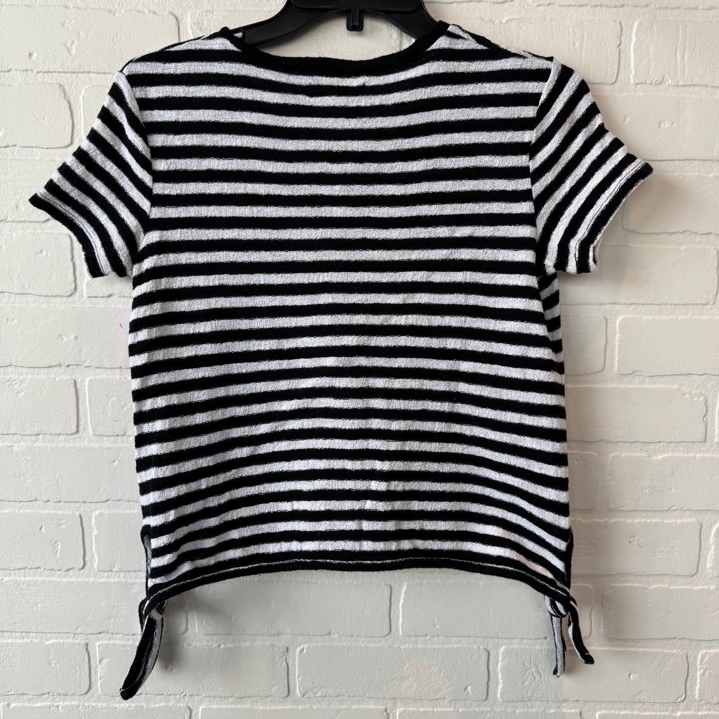 Top Short Sleeve By Madewell In Black & White, Size: Xs