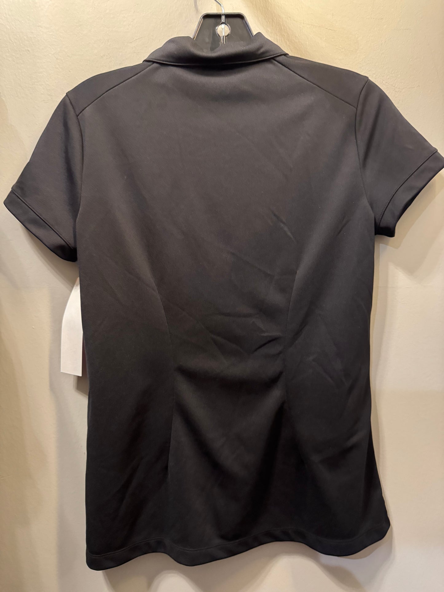 Athletic Top Short Sleeve By Nike In Black, Size: M