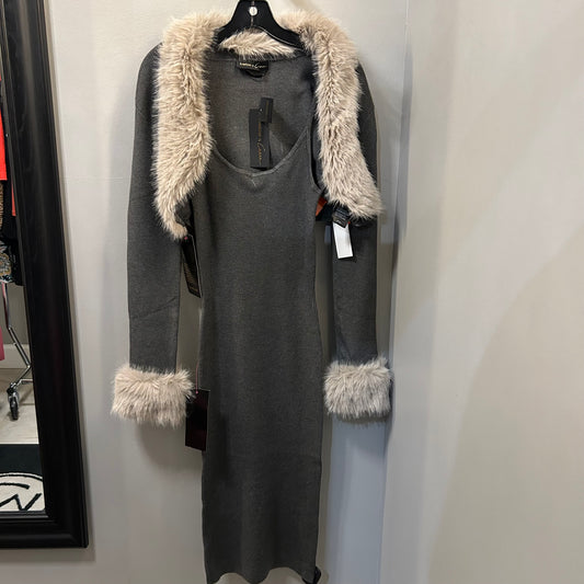 Dress Set 2pc By Bebe In Grey, Size: L