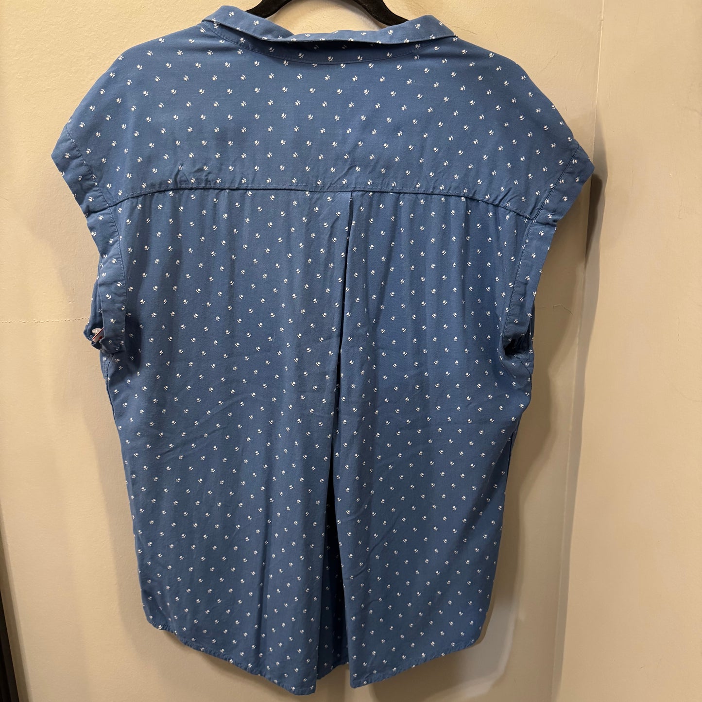 Top Short Sleeve By Jachs Girlfirend In Blue & White, Size: Xl