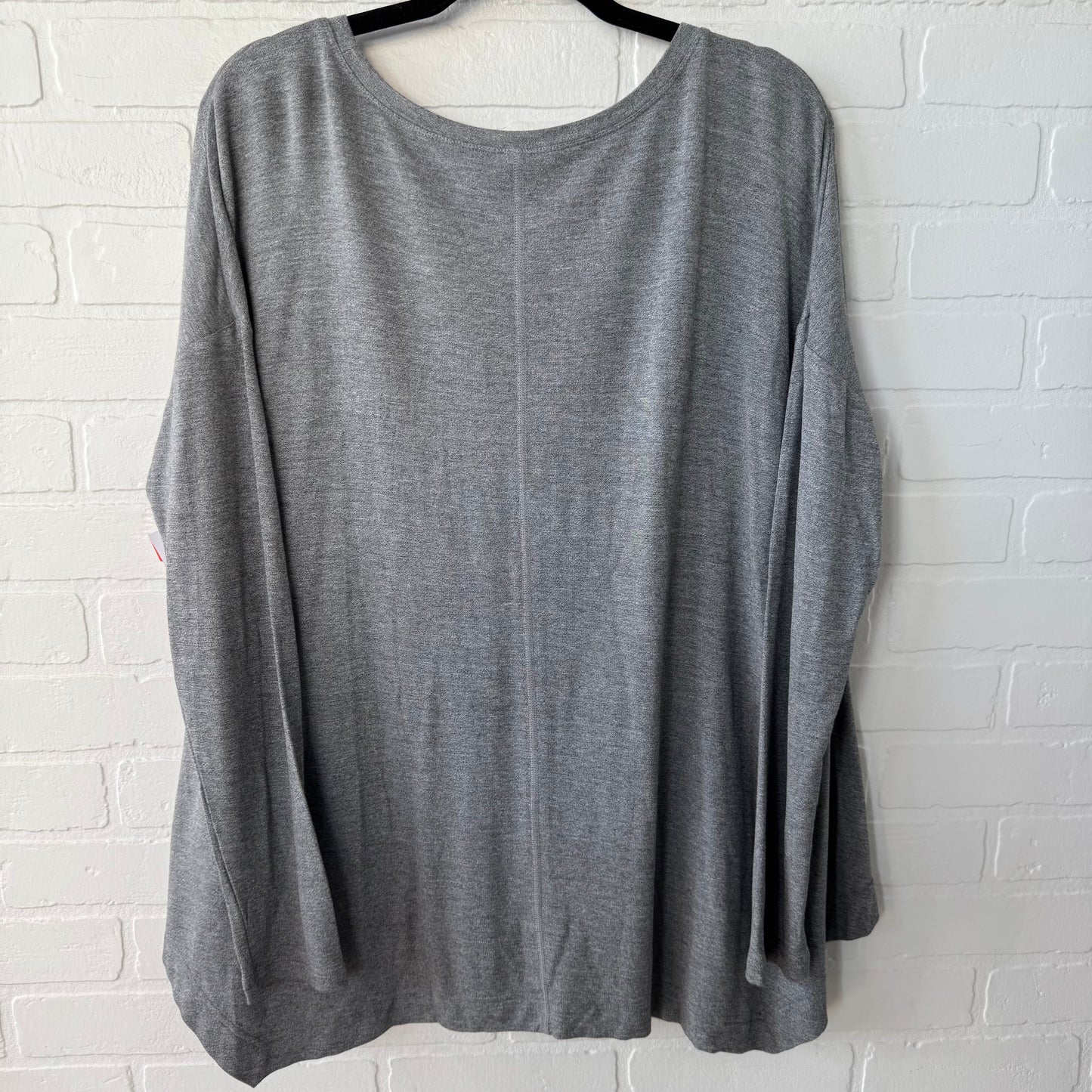 Athletic Top Long Sleeve Crewneck By Lucy In Grey, Size: L