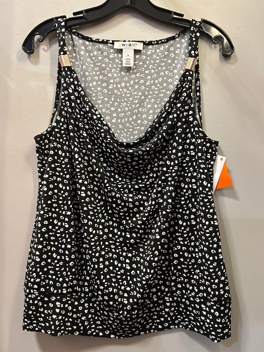 Top Sleeveless By White House Black Market In Black & White, Size: M