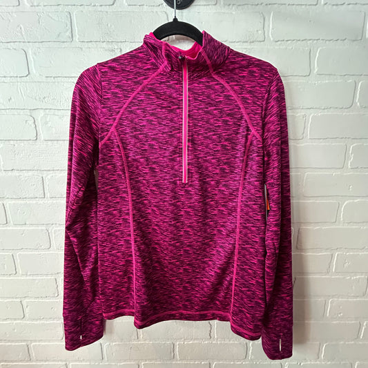 Athletic Top Long Sleeve Collar By Xersion In Pink, Size: M