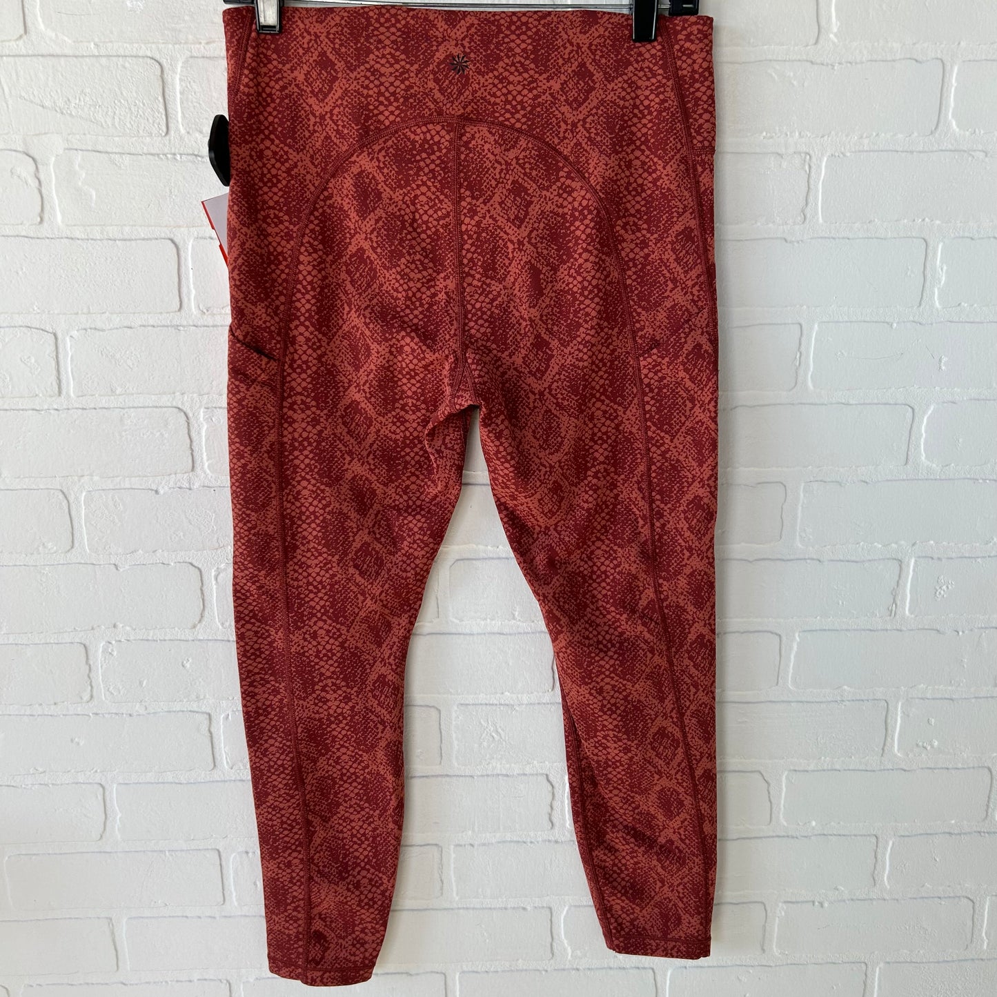 Athletic Leggings By Athleta In Orange & Red, Size: 8