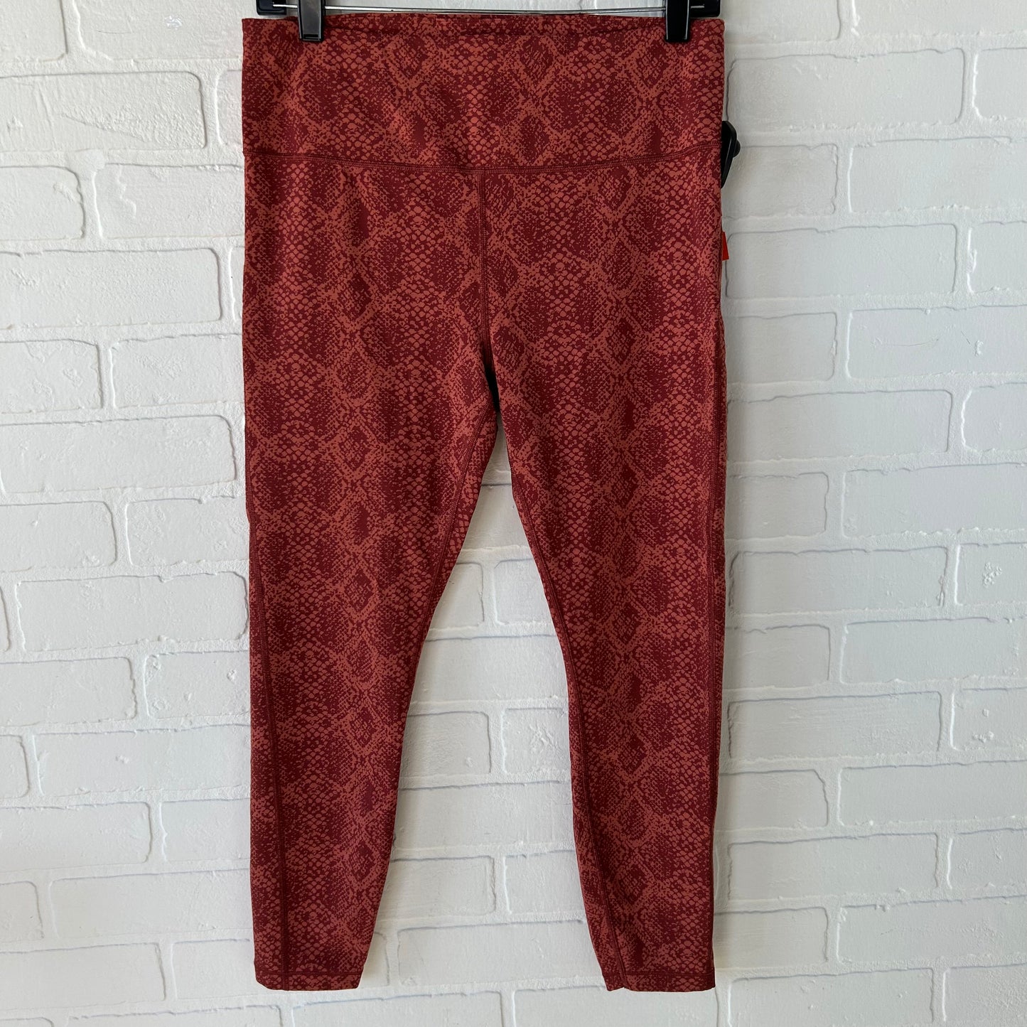 Athletic Leggings By Athleta In Orange & Red, Size: 8