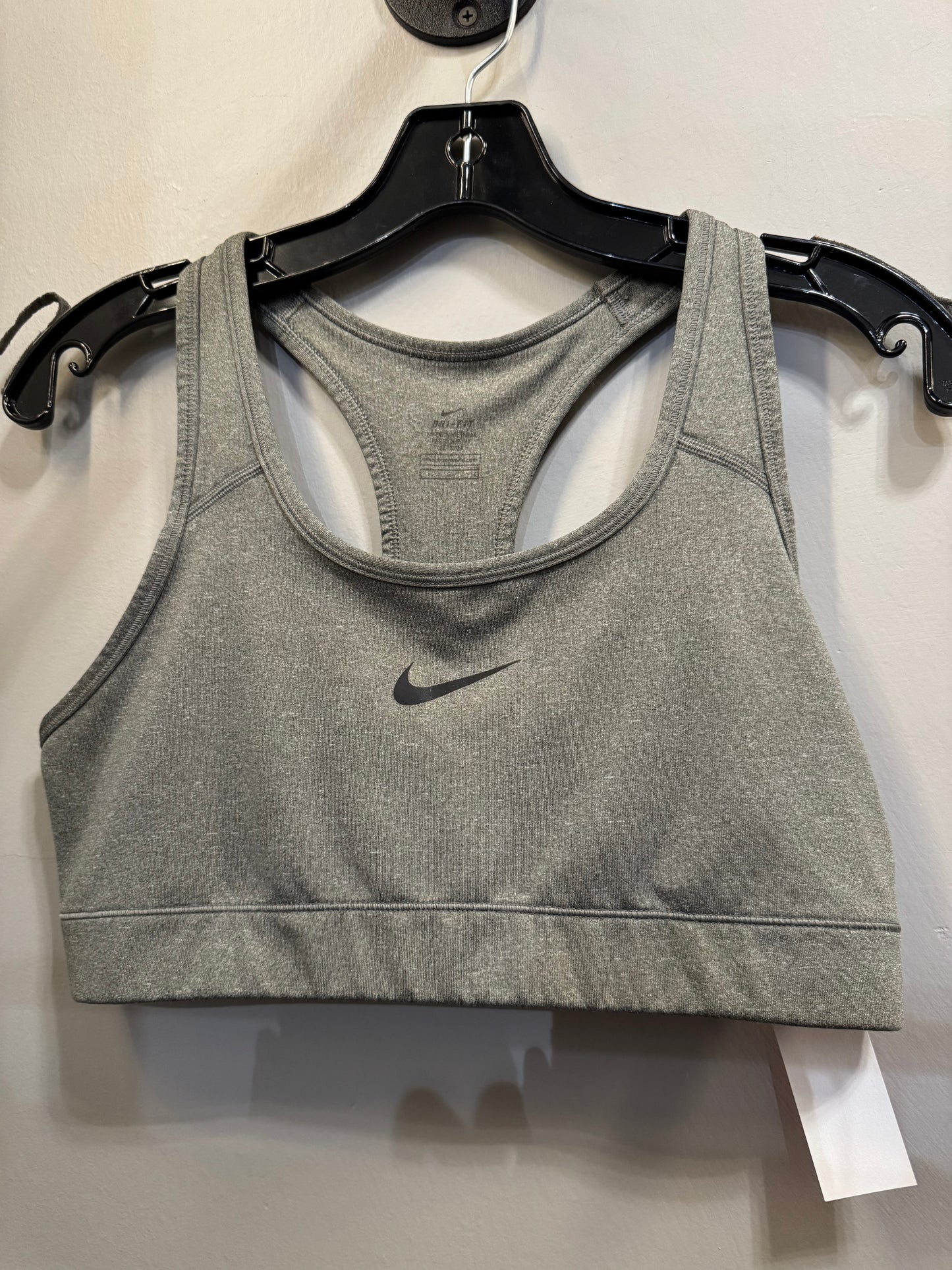 Athletic Bra By Nike In Grey, Size: L