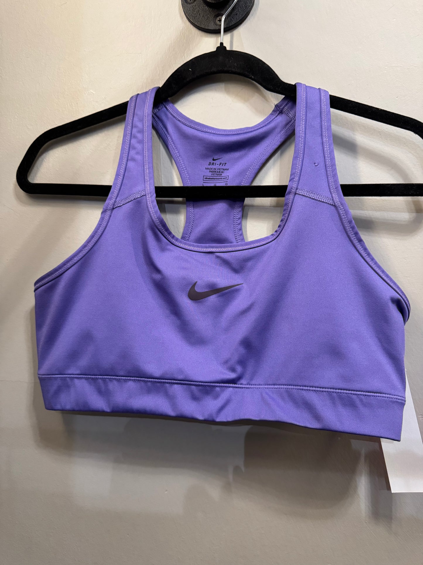 Athletic Bra By Nike In Purple, Size: L