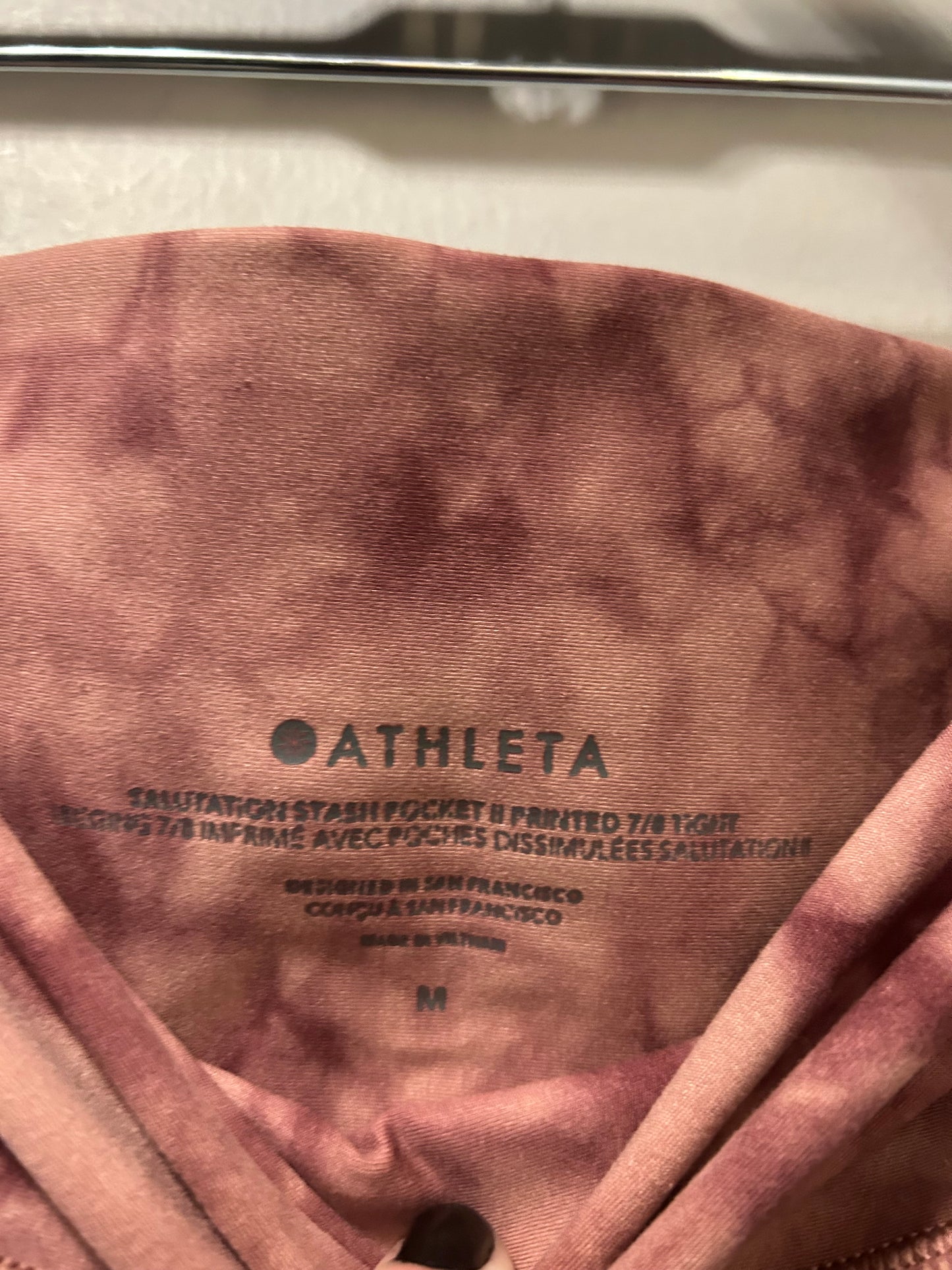 Athletic Leggings By Athleta In Pink, Size: 8