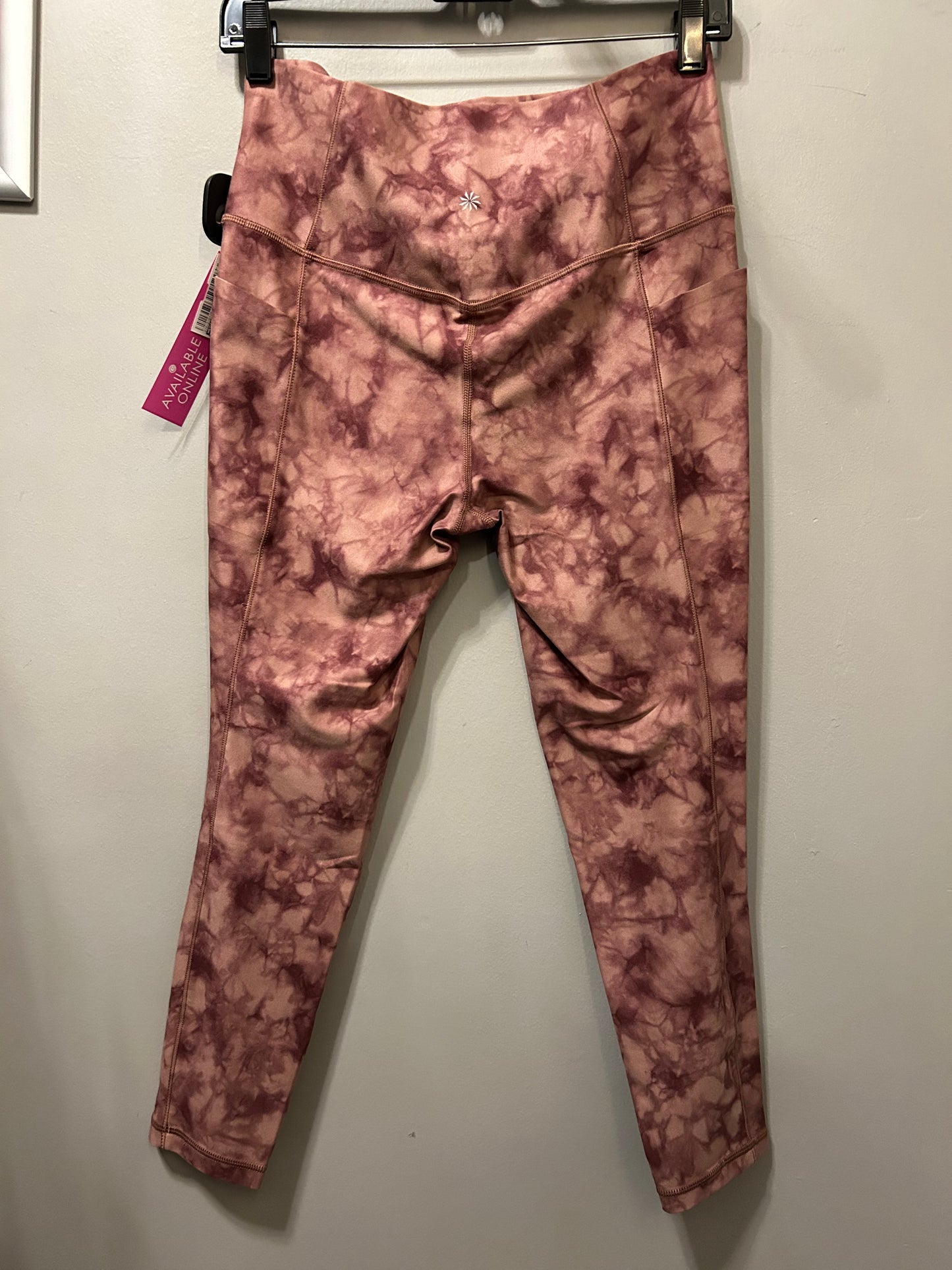 Athletic Leggings By Athleta In Pink, Size: 8