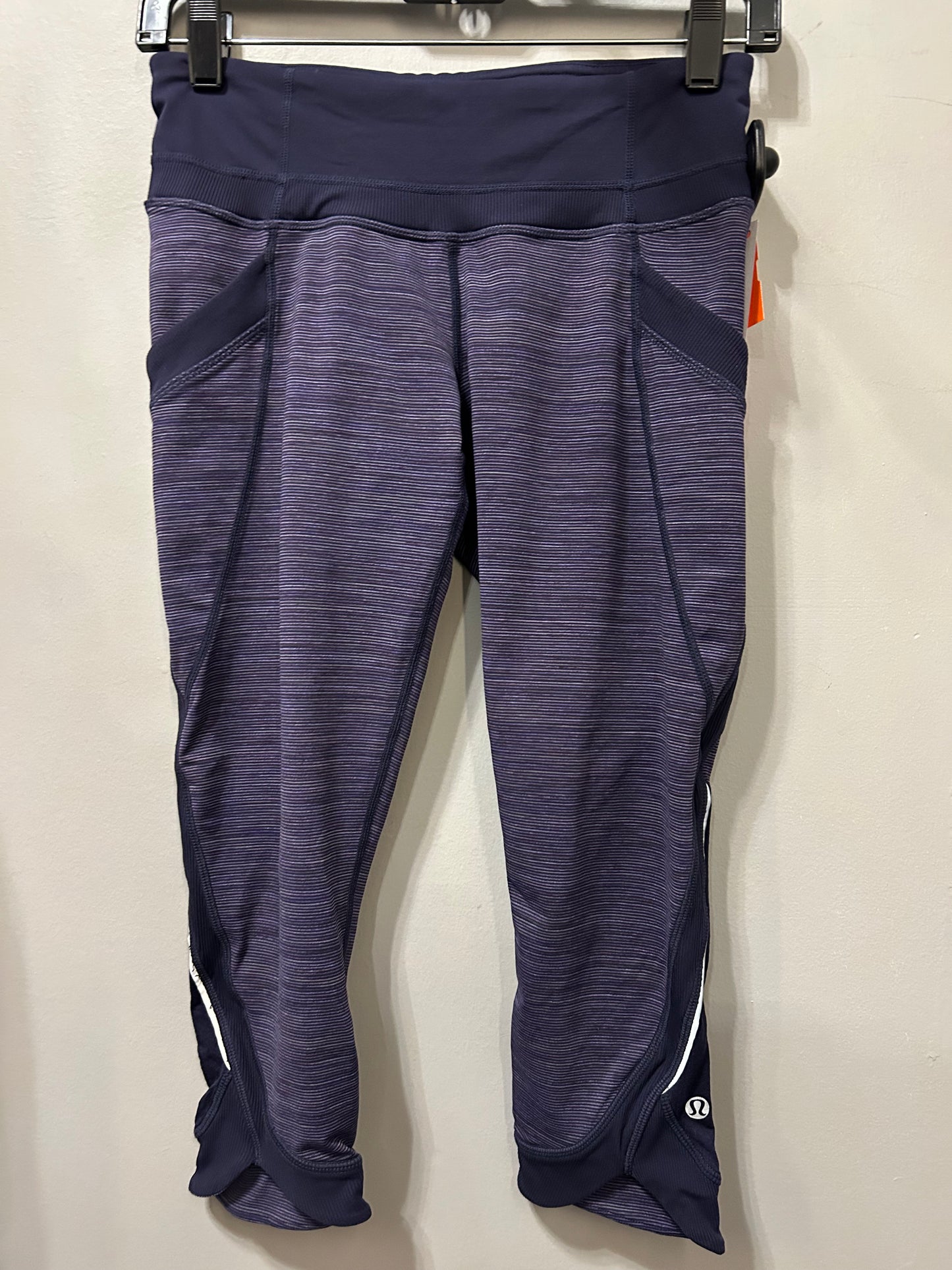 Athletic Leggings Capris By Lululemon In Blue, Size: 6