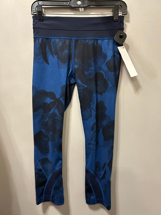 Athletic Leggings By Lululemon In Black & Blue, Size: 4