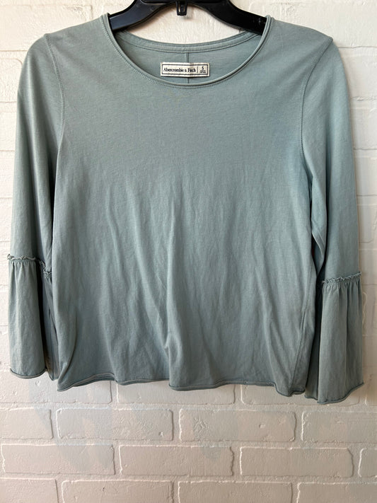 Top Long Sleeve By Abercrombie And Fitch In Blue, Size: S