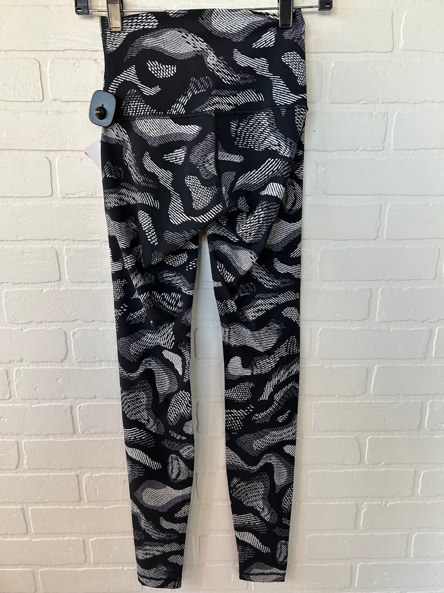 Athletic Leggings By Lululemon In Black & Blue, Size: 4