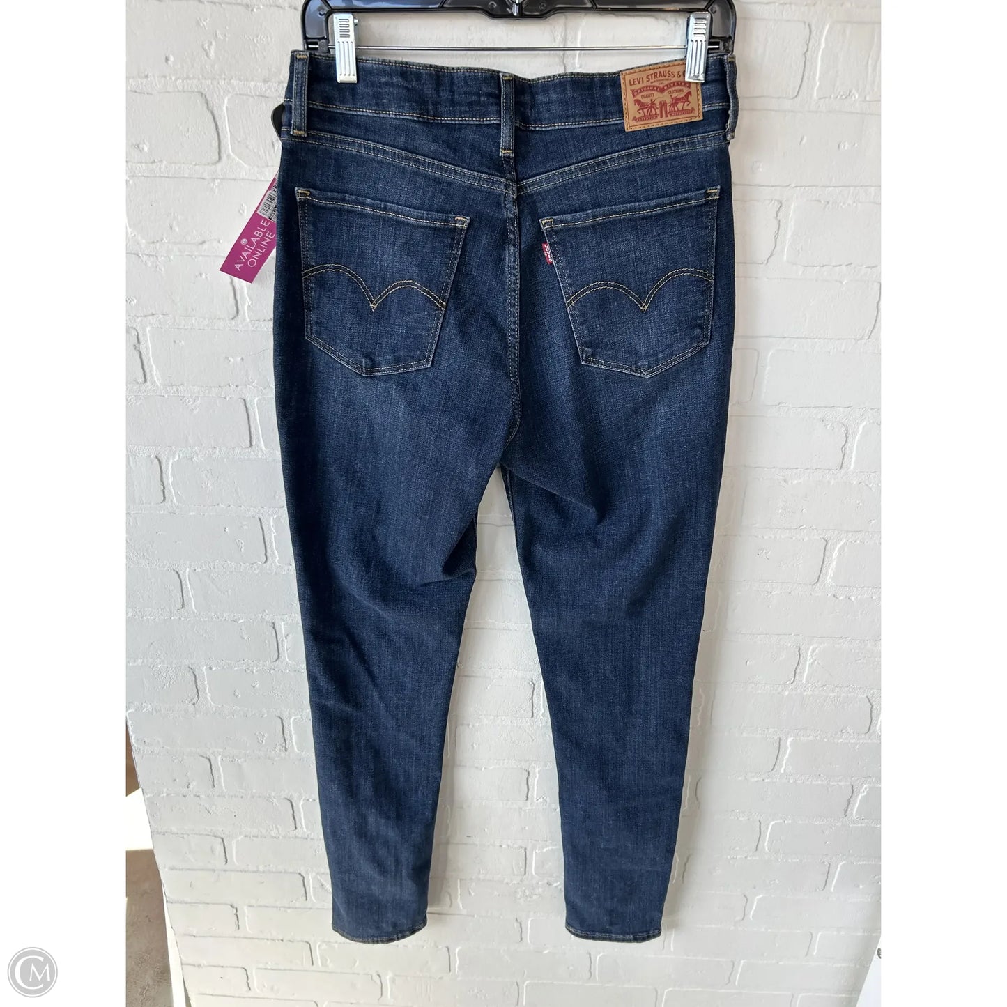 Jeans Skinny By Levis In Blue Denim, Size: 10
