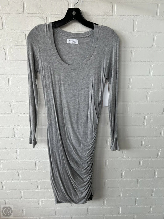Dress Casual Midi By Velvet By Graham & Spencer In Grey, Size: S