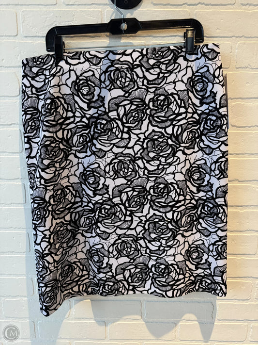 Skirt Midi By Jones Studio In Black & White, Size: 12