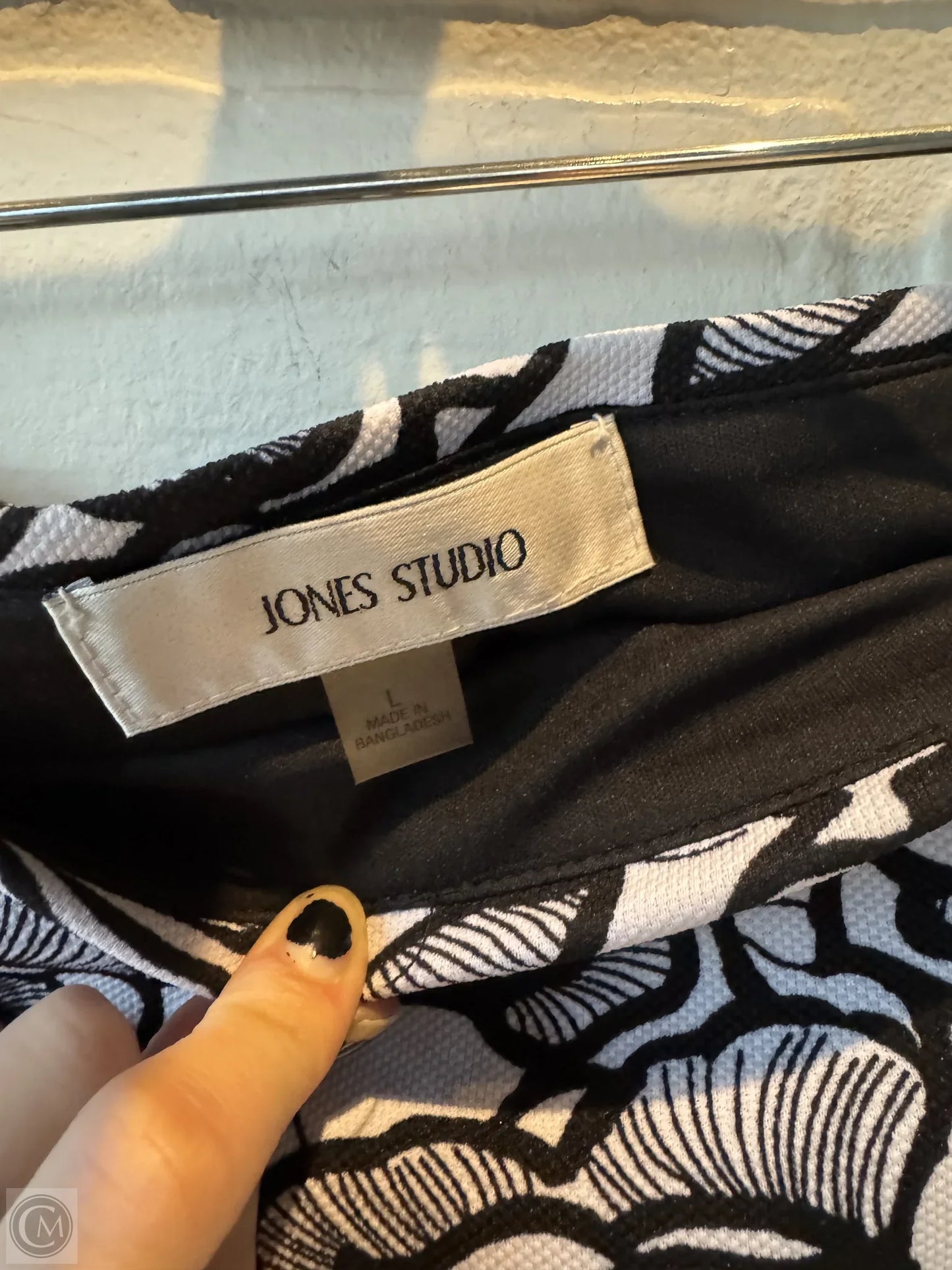 Skirt Midi By Jones Studio In Black & White, Size: 12