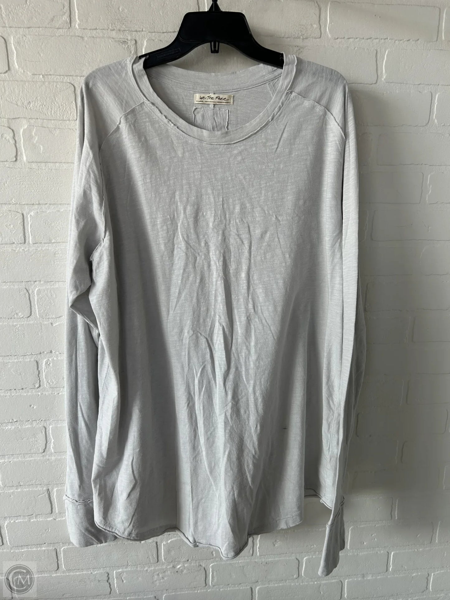 Top Long Sleeve By Free People In Grey, Size: Xl