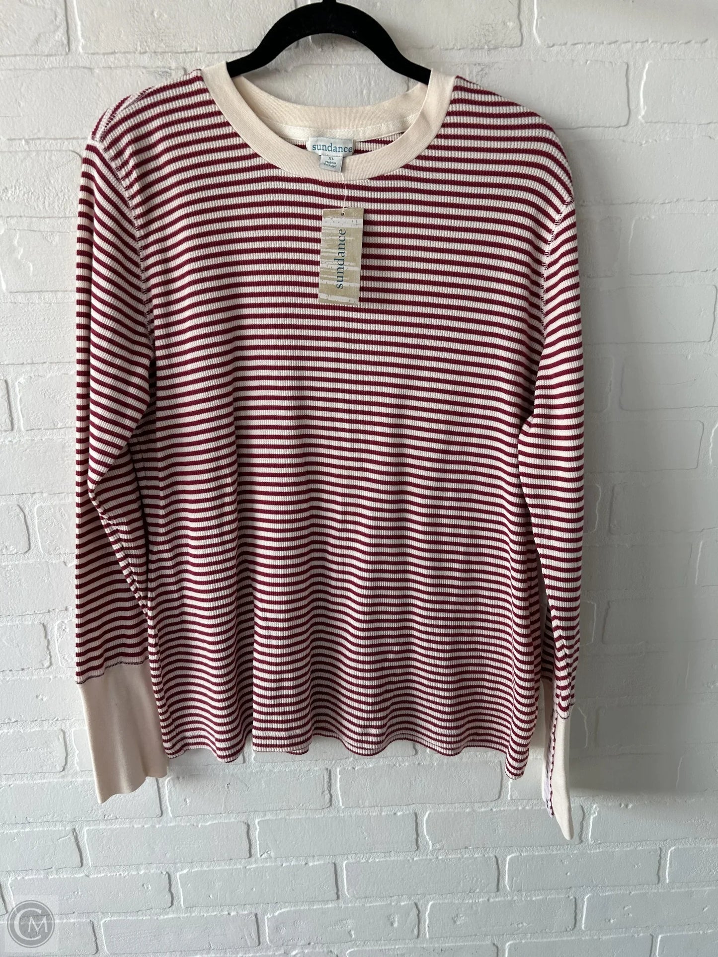 Top Long Sleeve By Sundance In Red, Size: Xl