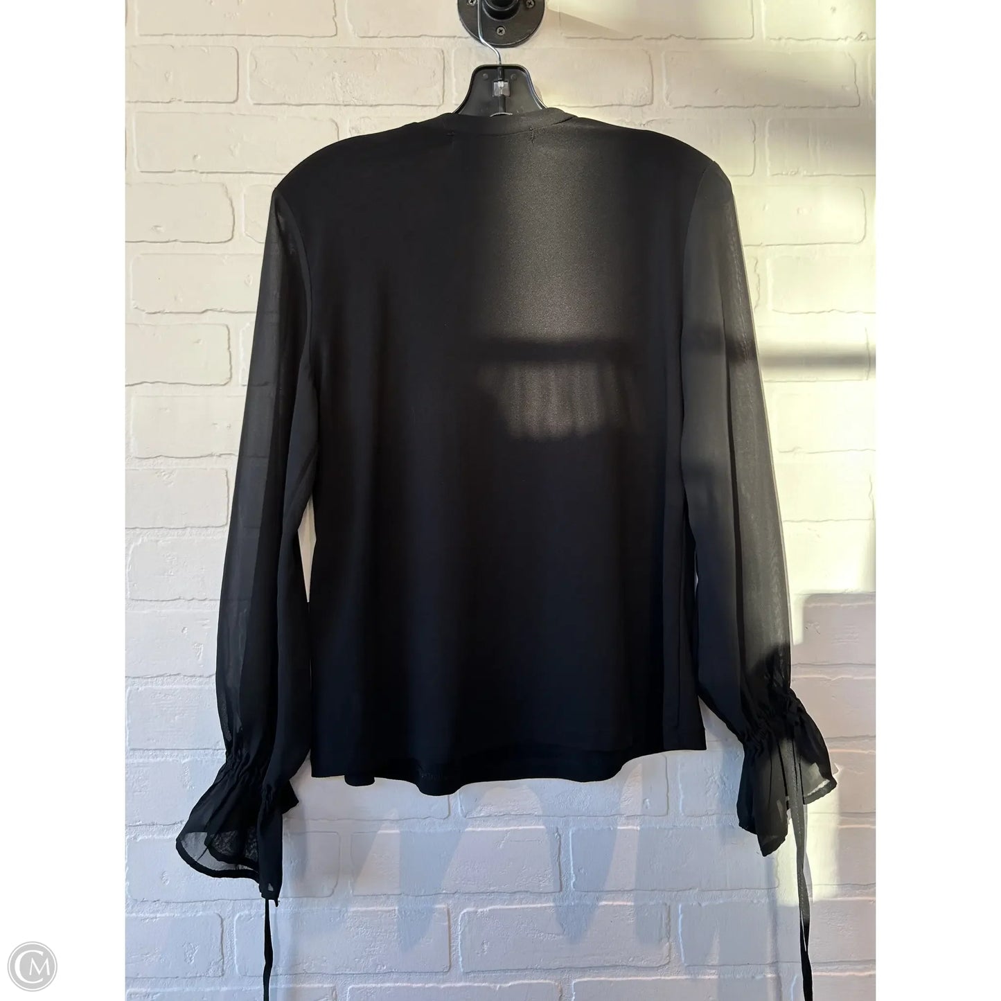 Top Long Sleeve By love scarlett In Black, Size: S