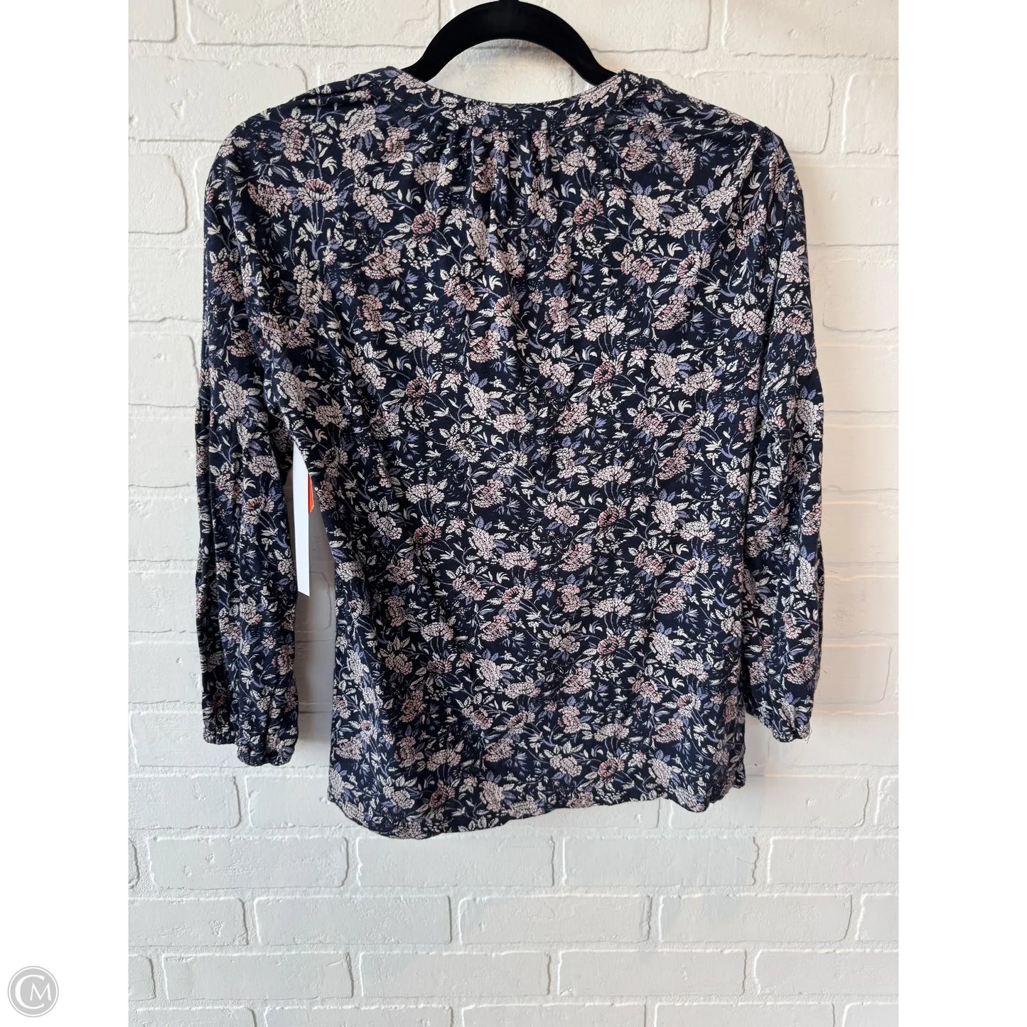 Top Long Sleeve By Lucky Brand In Blue & Pink, Size: S