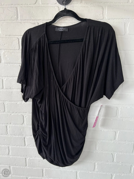 Top Short Sleeve By MADE BY JOHNNY In Black, Size: Xl