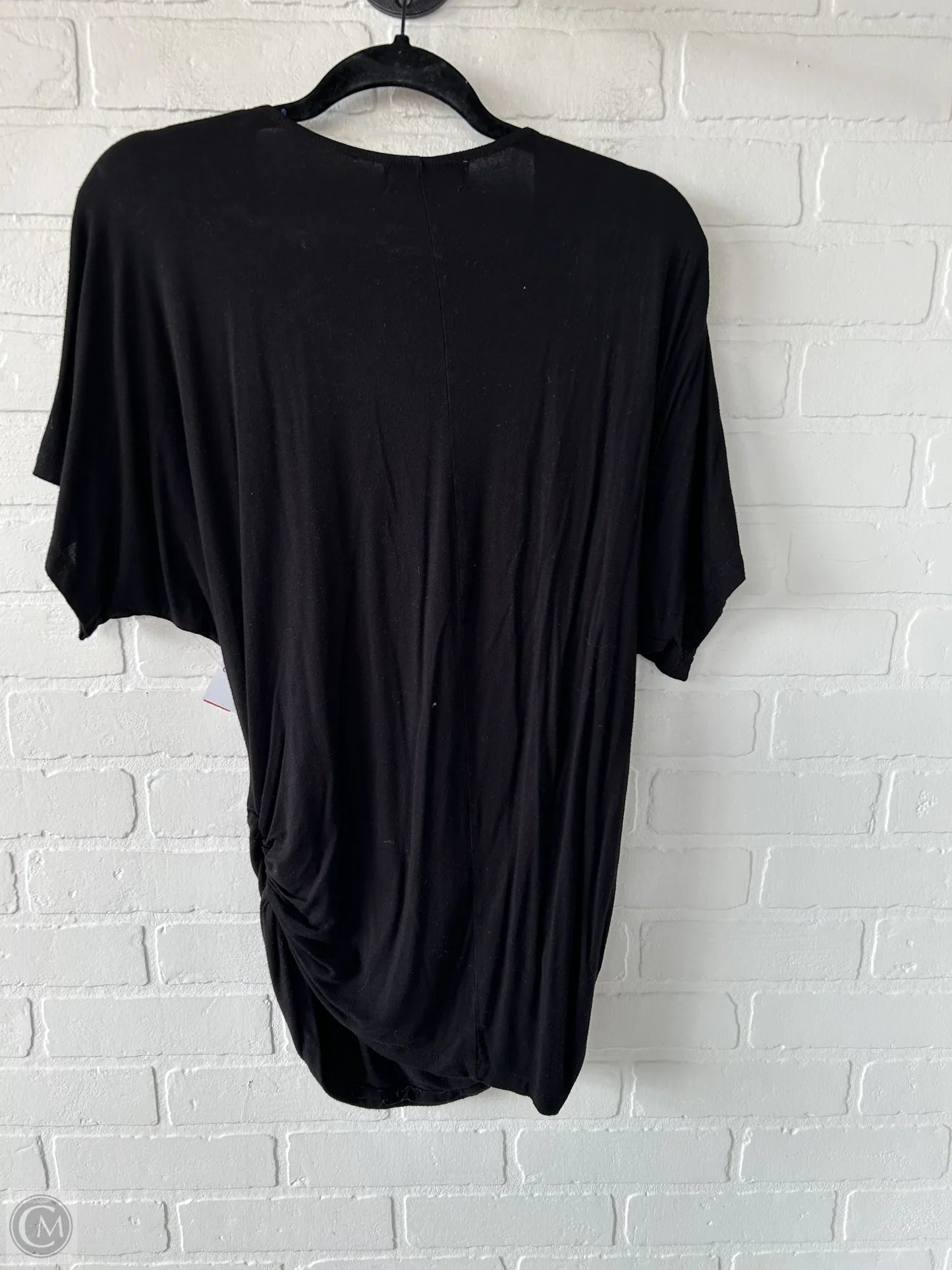 Top Short Sleeve By MADE BY JOHNNY In Black, Size: Xl