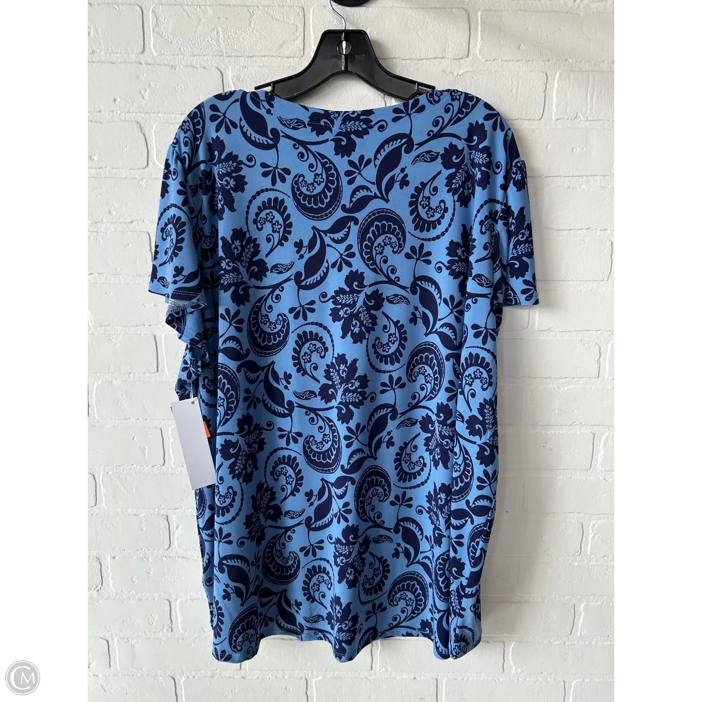 Top Short Sleeve By Jones New York In Blue, Size: 3x