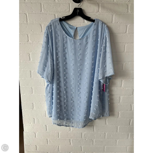 Top Short Sleeve By Clothes Mentor In Blue, Size: 4x