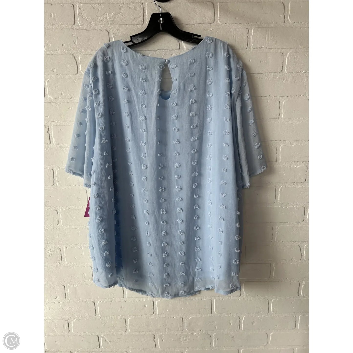 Top Short Sleeve By Clothes Mentor In Blue, Size: 4x