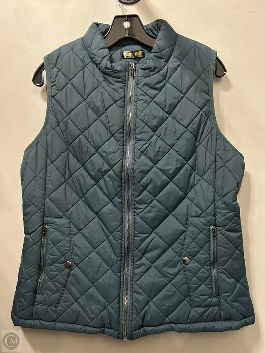 Vest Puffer & Quilted By Clothes Mentor In Green, Size: L